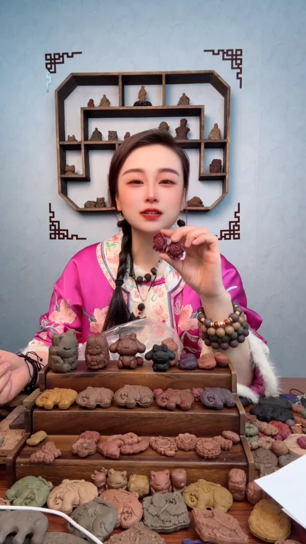 【闪购商品】泥塑瑕疵龙涎玫瑰花朵2个