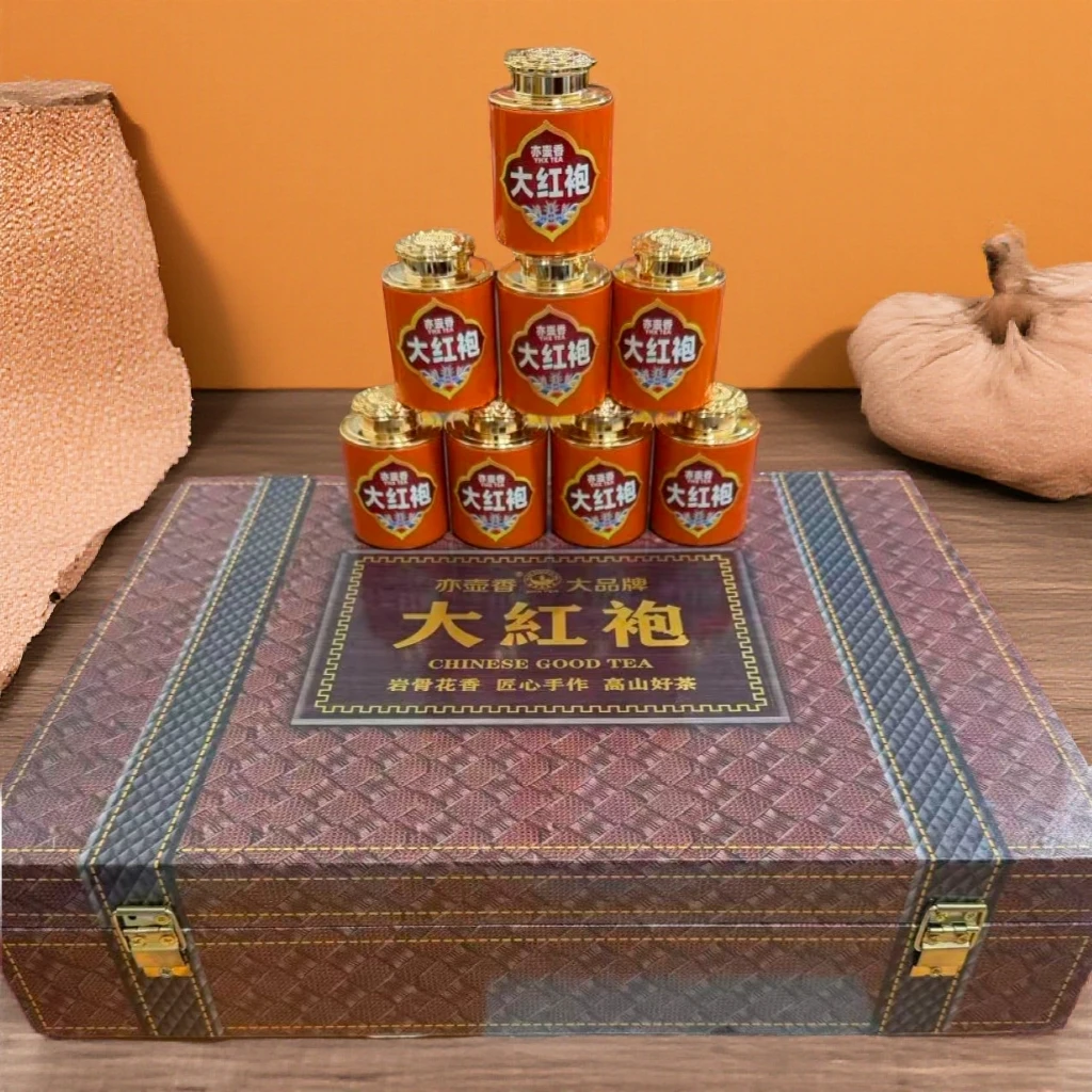 天心岩大红袍-莲花罐100克岩骨花香正岩大红袍-不带礼盒