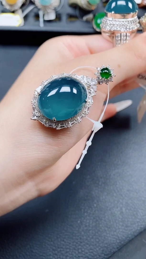 吊坠(赠链)银S925镶嵌翡翠翡翠