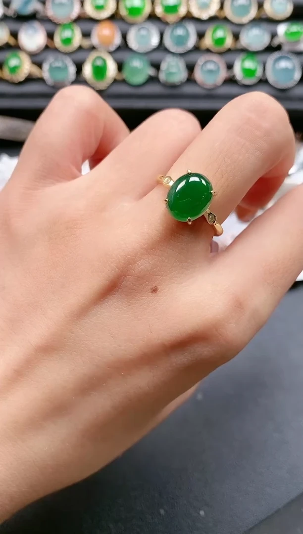 【闪购商品】翡翠戒指银S925镶嵌11111