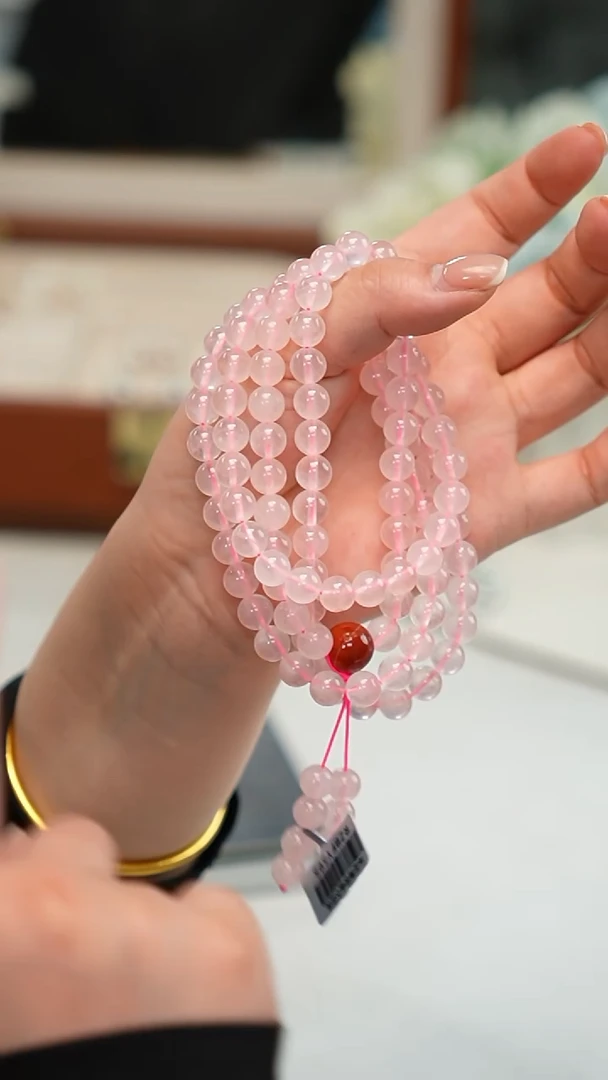 未镶嵌颈饰水晶（粉水晶）项链