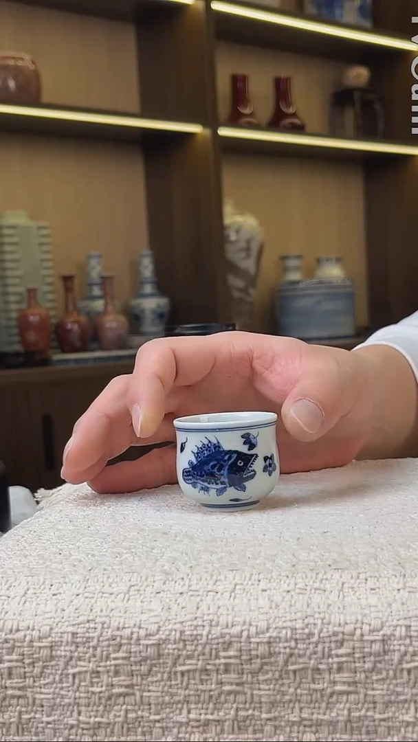 瓷片景德镇毛仔柴窑杯