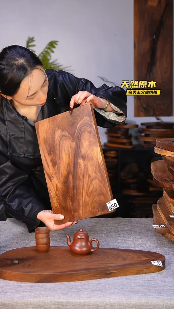 木北美黑胡桃原木.干裂疤结不属于商品质量问题完美主义者慎拍