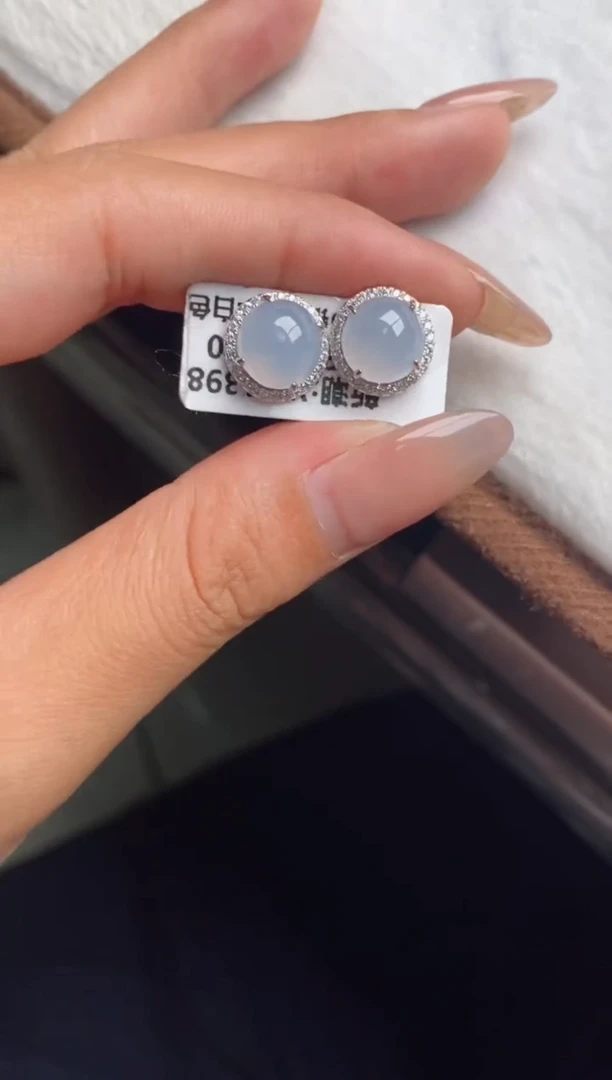 银S925镶嵌戒指翡翠天然A货翡翠