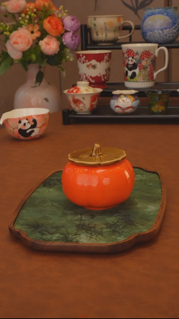 直播间福利 柿子茶叶罐 微瑕介意勿拍