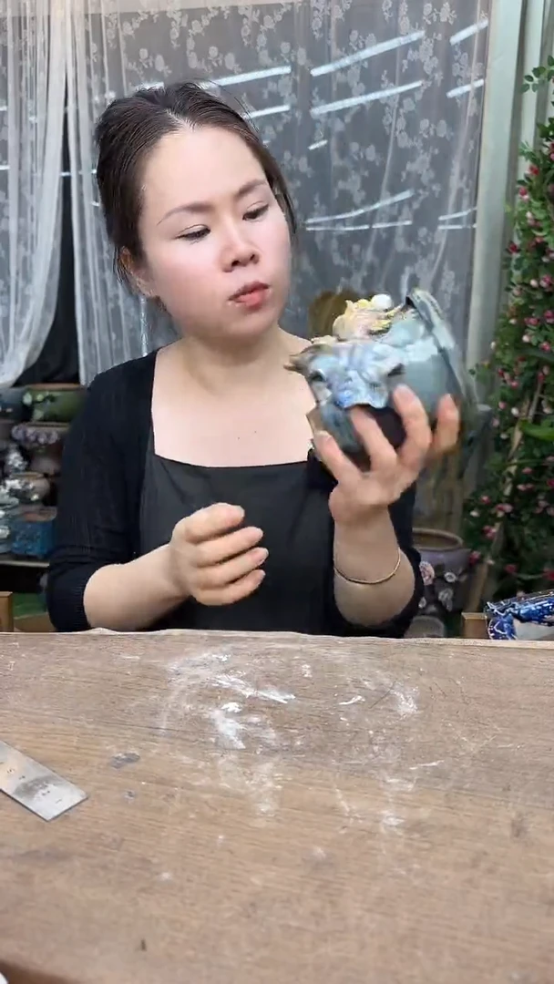 颜*梓一个手工捏花不指/瑕878