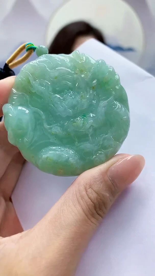 未镶嵌定制翡翠4829MM-毛货挂件42