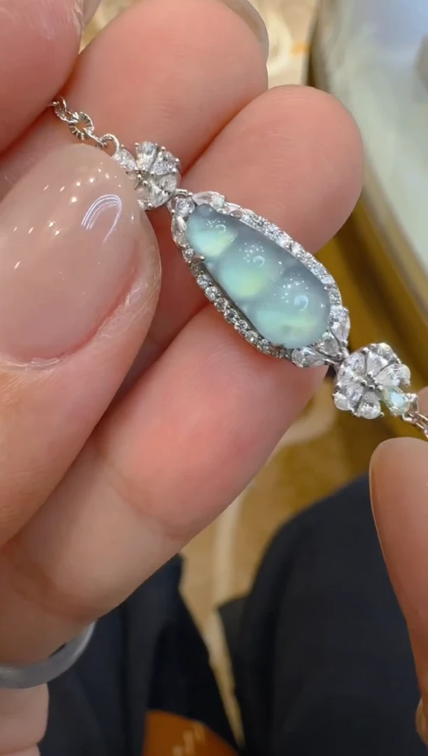 银S925镶嵌手链翡翠多样性团购发一件