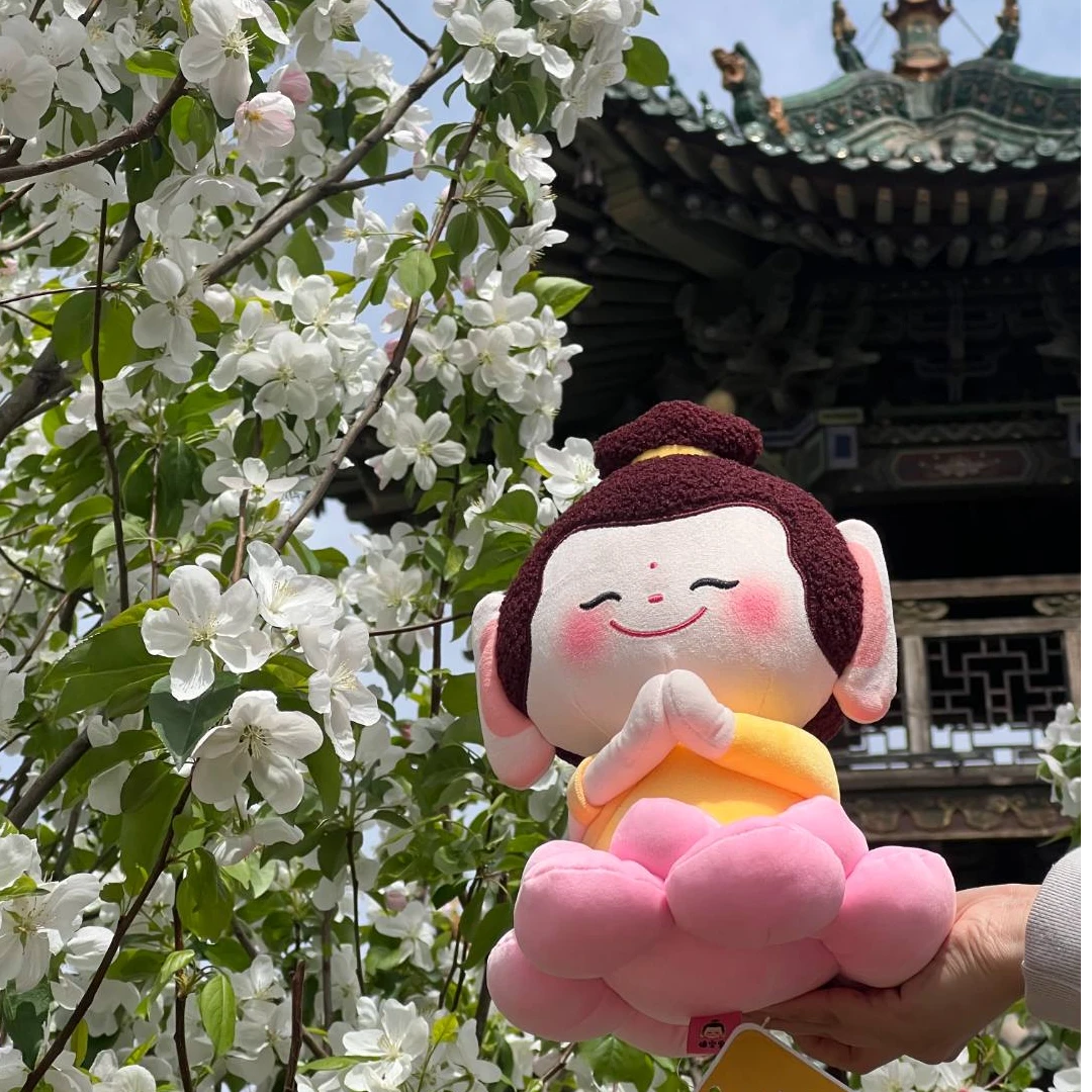 千瓣莲花佛宝宝 中号摆件 25cm