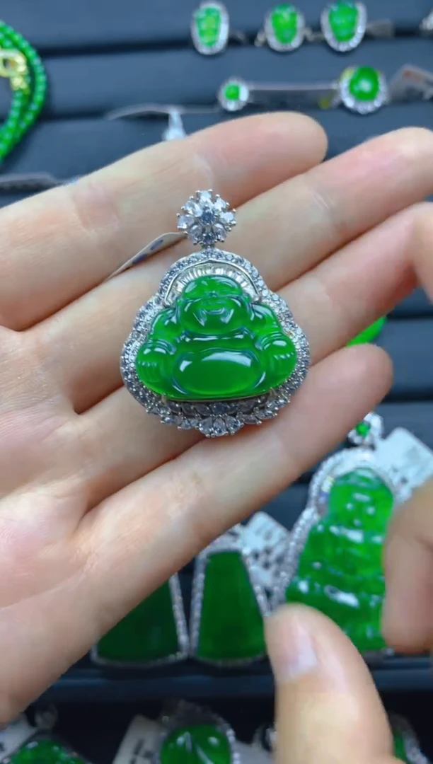 翡翠银S925镶嵌颈饰11111111