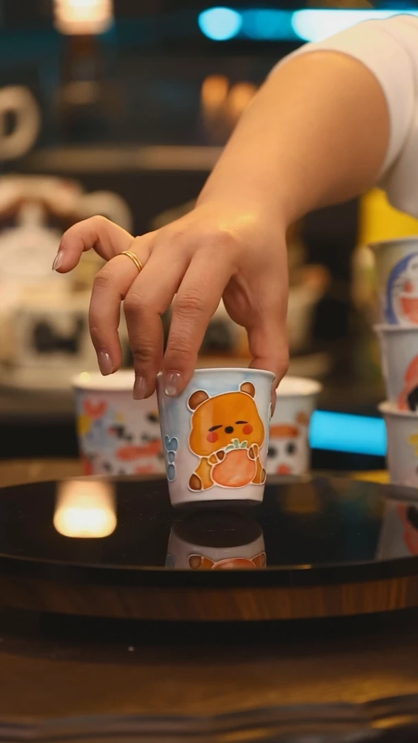 【闪购商品】杯景德镇高温釉下彩手绘