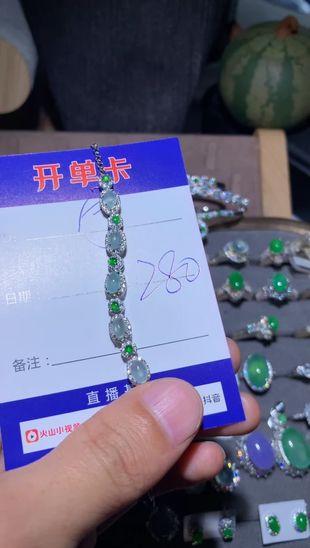 【闪购商品】翡翠手链银S925镶嵌向 宁静致远～