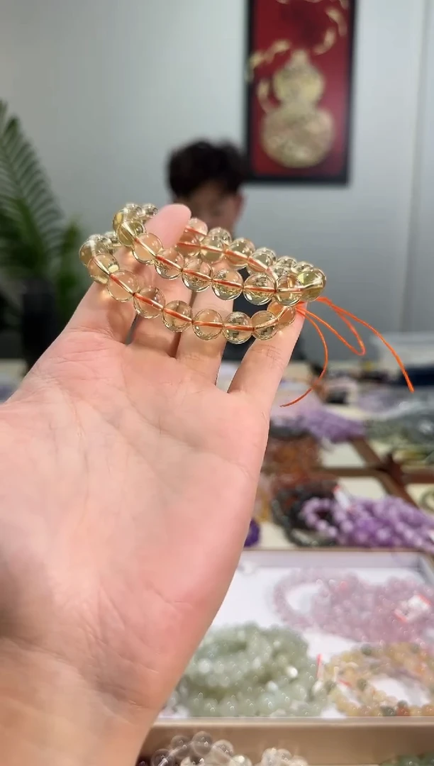 未镶嵌手串水晶天然黄水晶10+【多样性发一】
