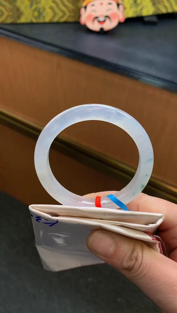 未镶嵌手镯翡翠-F78-正圈52.3