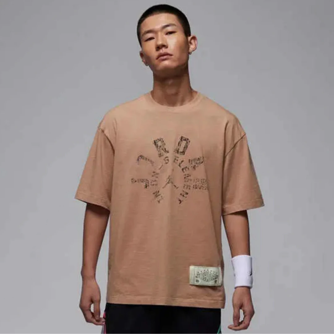 商场同款男款纯棉T恤AJ系列运动休闲圆领宽松短袖HV1257200