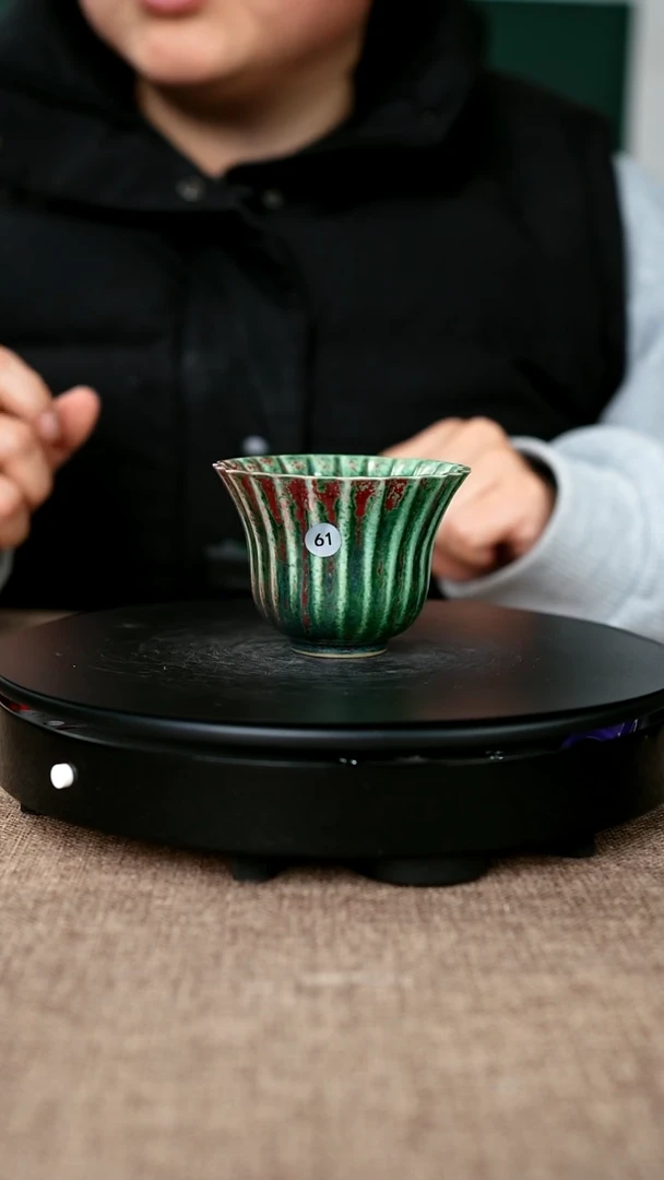 其他瓷61#于大鹏一级品原矿钧瓷花口杯