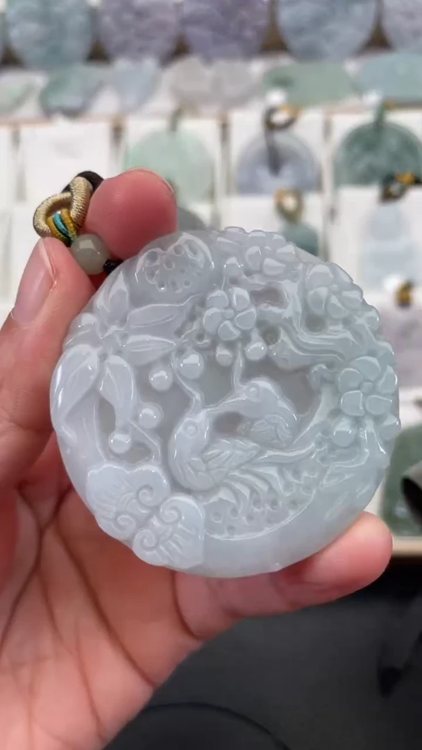 颈饰未镶嵌翡翠天然缅甸翡翠A货254