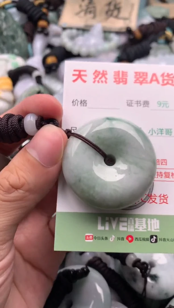 翡翠未镶嵌吊坠(不含链)1