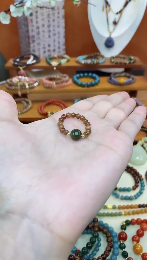 未镶嵌库克手串库克单圈和田戒指