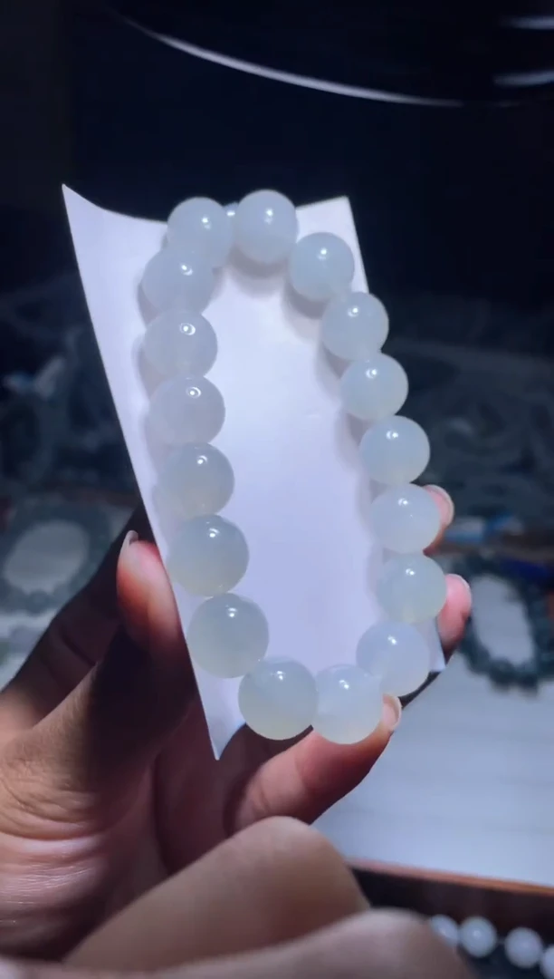未镶嵌定制翡翠天然缅甸翡翠手串28