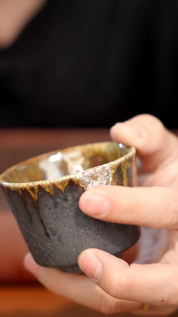 陶瓷奢瓷/瑞寅柴烧茶器（杯子）939微瑕