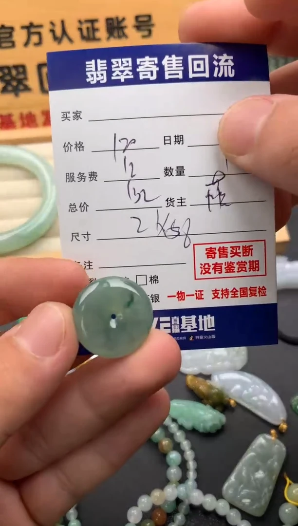 翡翠未镶嵌颈饰10141869