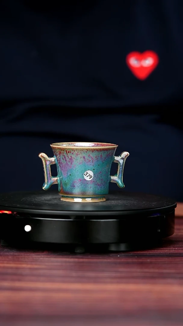 其他钧瓷379#盼龙窑一级品原矿钧瓷戟耳樽