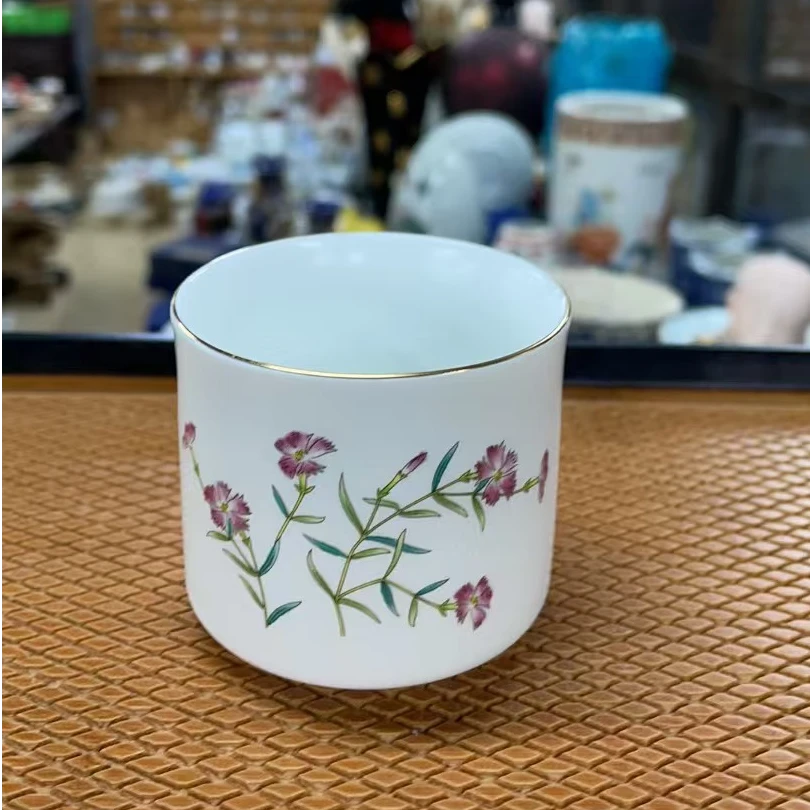 日式回流矢车菊扳指主人杯