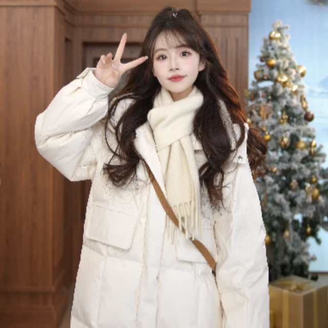 【爆款返场】雪中飞冬季时尚百搭显瘦连帽长款羽绒X40140210