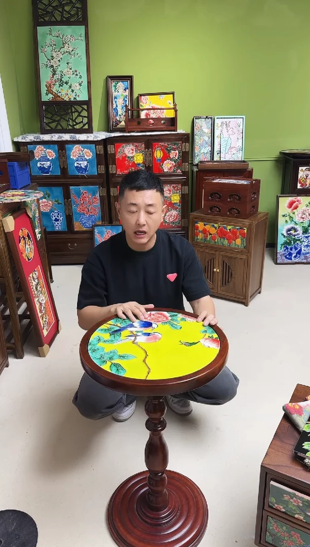 陶瓷独腿  黄鸟 微瑕