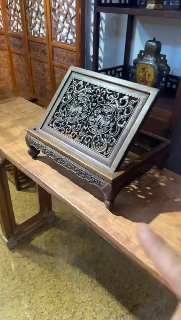 花梨木类书架  工艺品  摆件