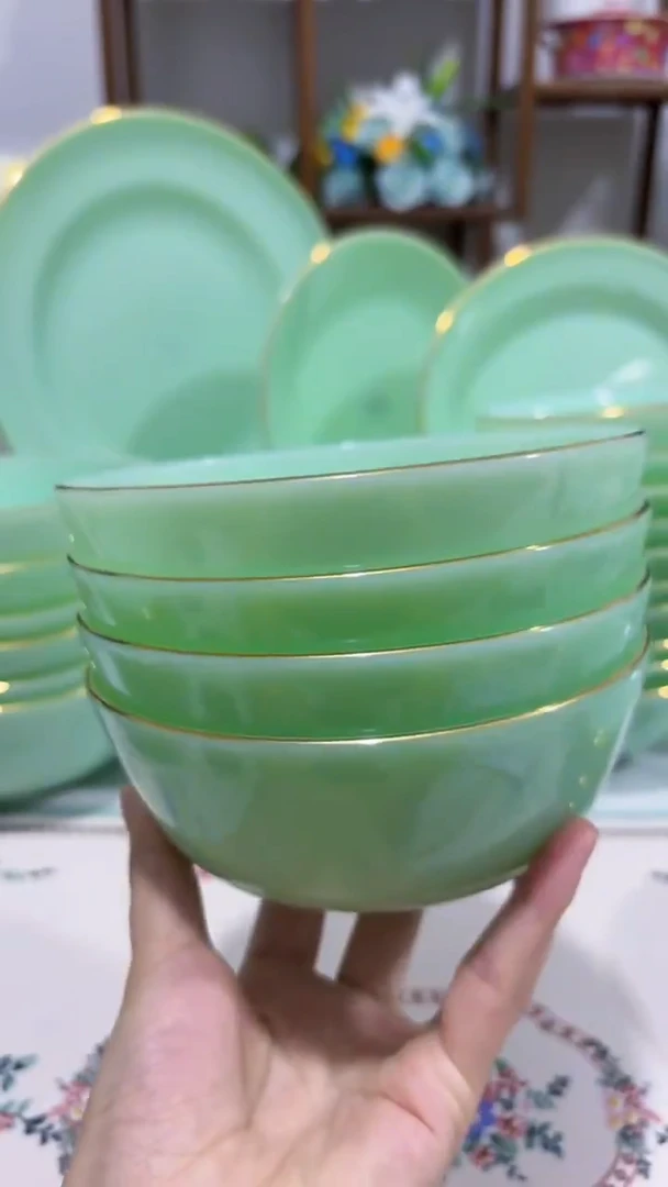 5.5英寸玉瓷碗4个口径13.8厘米