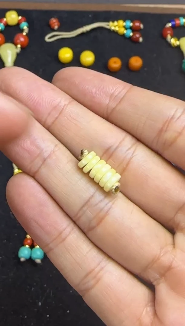 裸石蜜蜡未镶嵌6mm白隔片