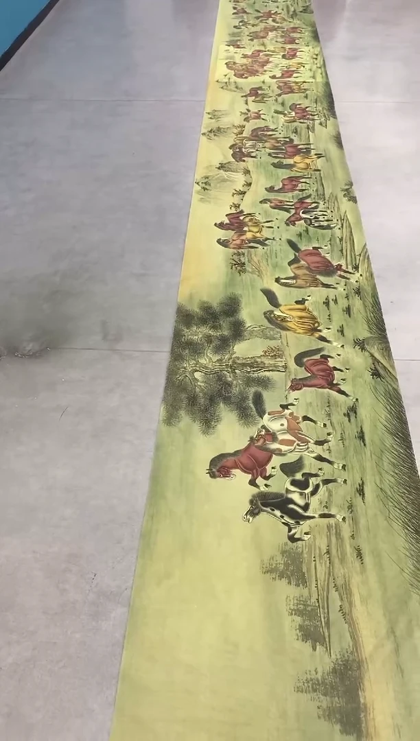 【闪购商品】国画2.17-黄春香-丝绢长卷54