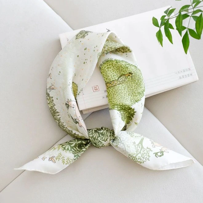 【KIN】家满天星丝巾轻奢时尚百搭