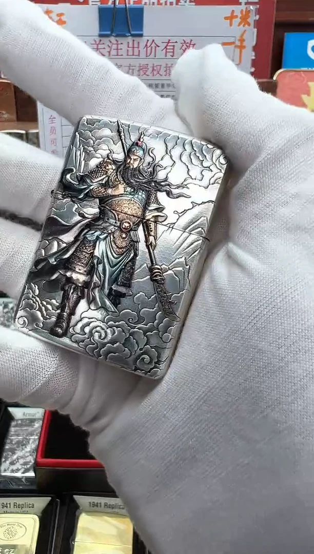 包银盔甲珐琅彩武圣关公