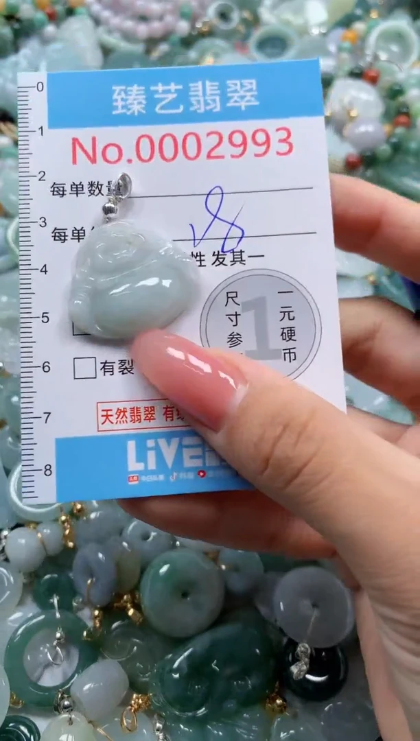 翡翠未镶嵌颈饰2993