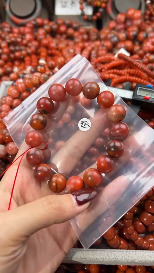 未镶嵌手串南红玛瑙13+