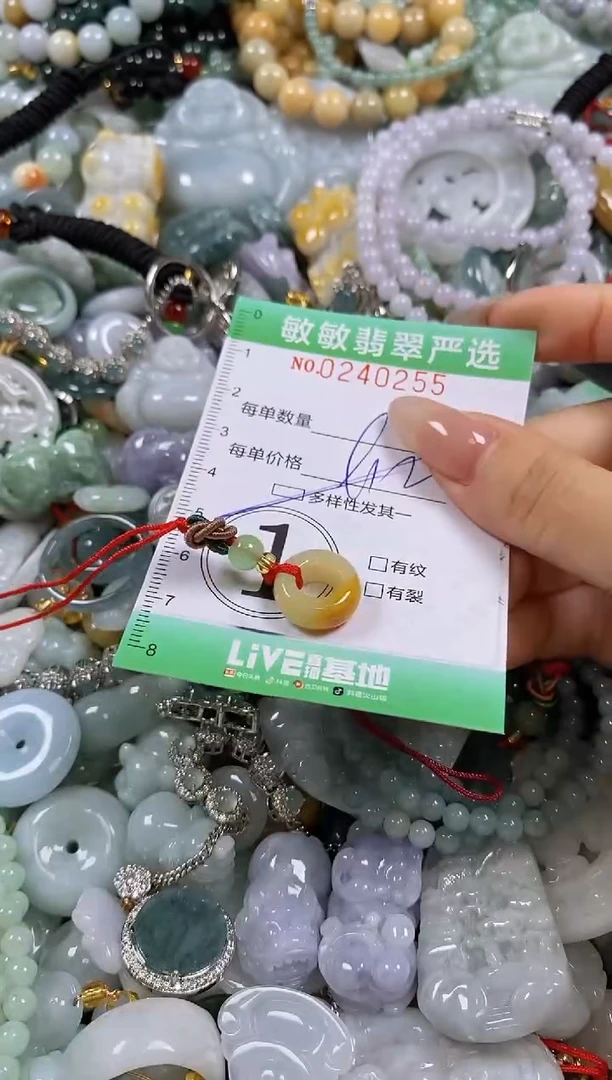 翡翠未镶嵌颈饰闪购0240255多样性发其一