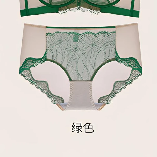 月光花影配套内裤-性感蕾丝透气中腰红色