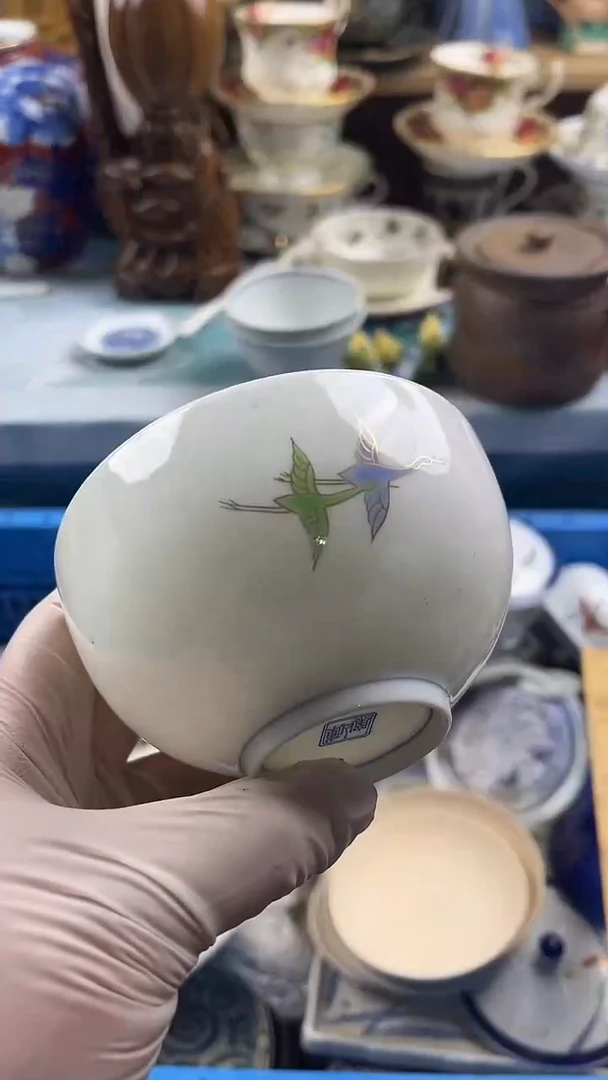 瓷片小*妈英歌瓷器满28包邮