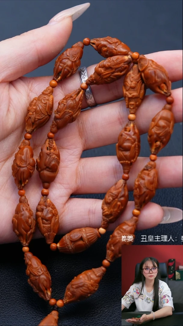 手串/手链橄榄核1.1骑兽童子十八罗汉手持