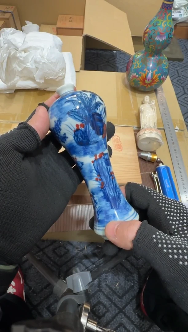 摆件瓷草**狼二哥亚路中古文化