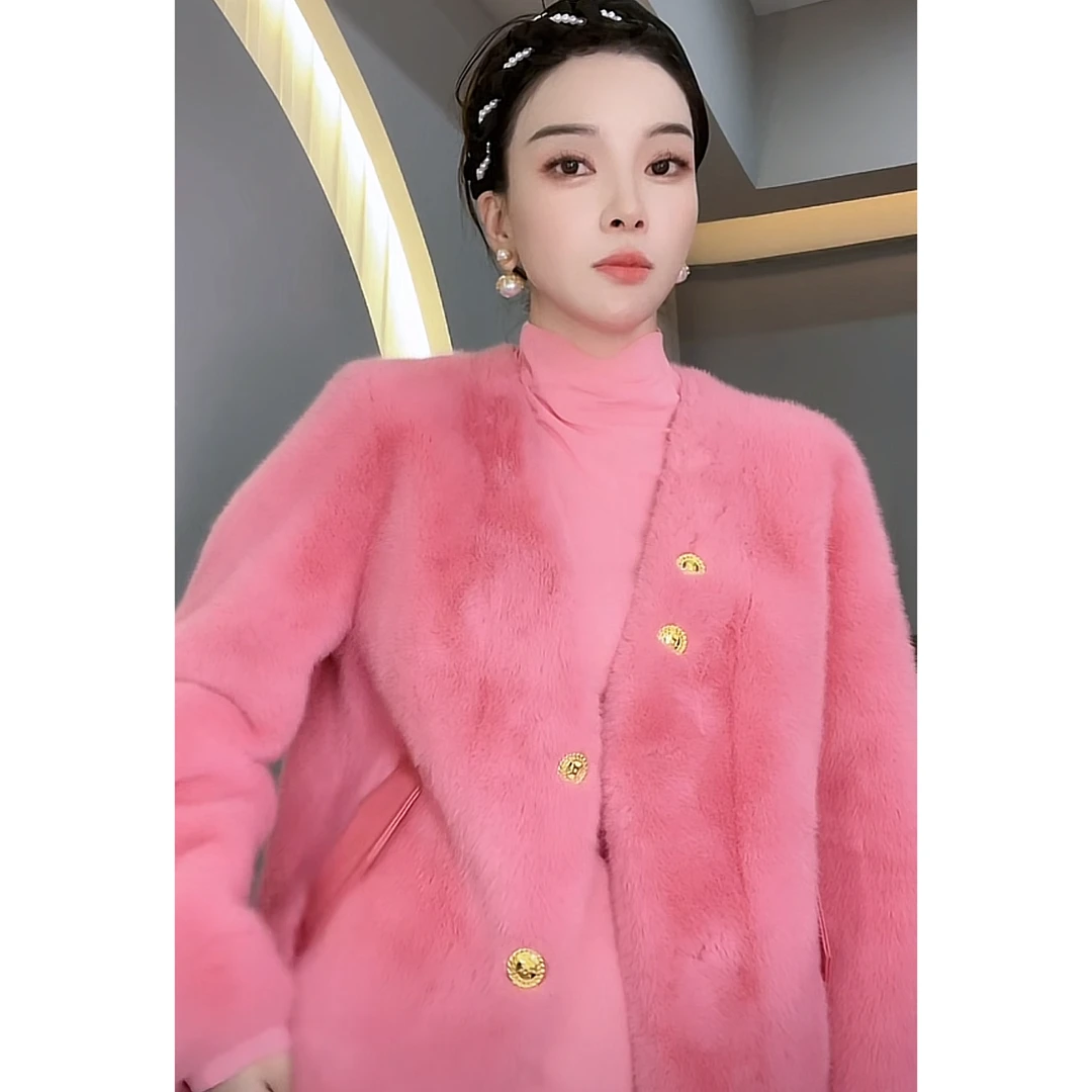 宸嫚三C娘娘22993时尚洋气百搭保暖小香风外套