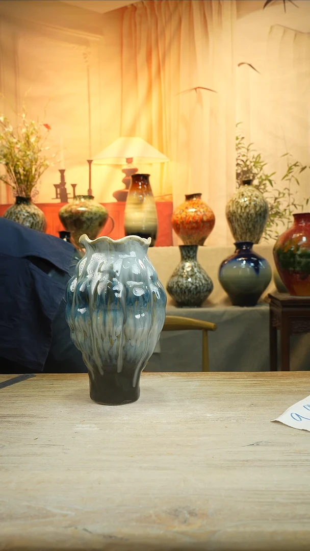 高28口12瓷花瓶花景德镇