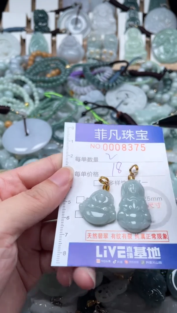翡翠未镶嵌颈饰00..8375