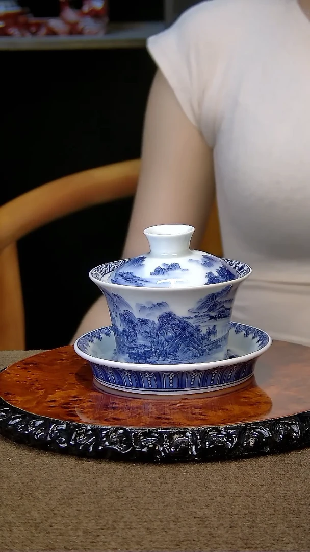 陶瓷盖碗组合套装