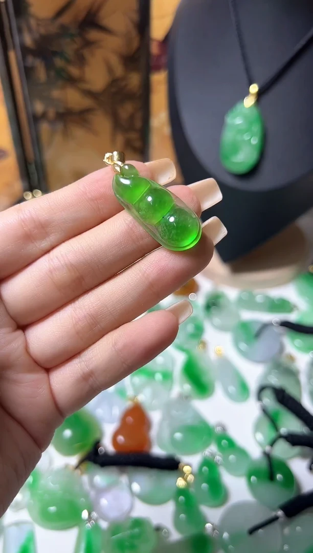 颈饰未镶嵌翡翠所见即所得，一图一物