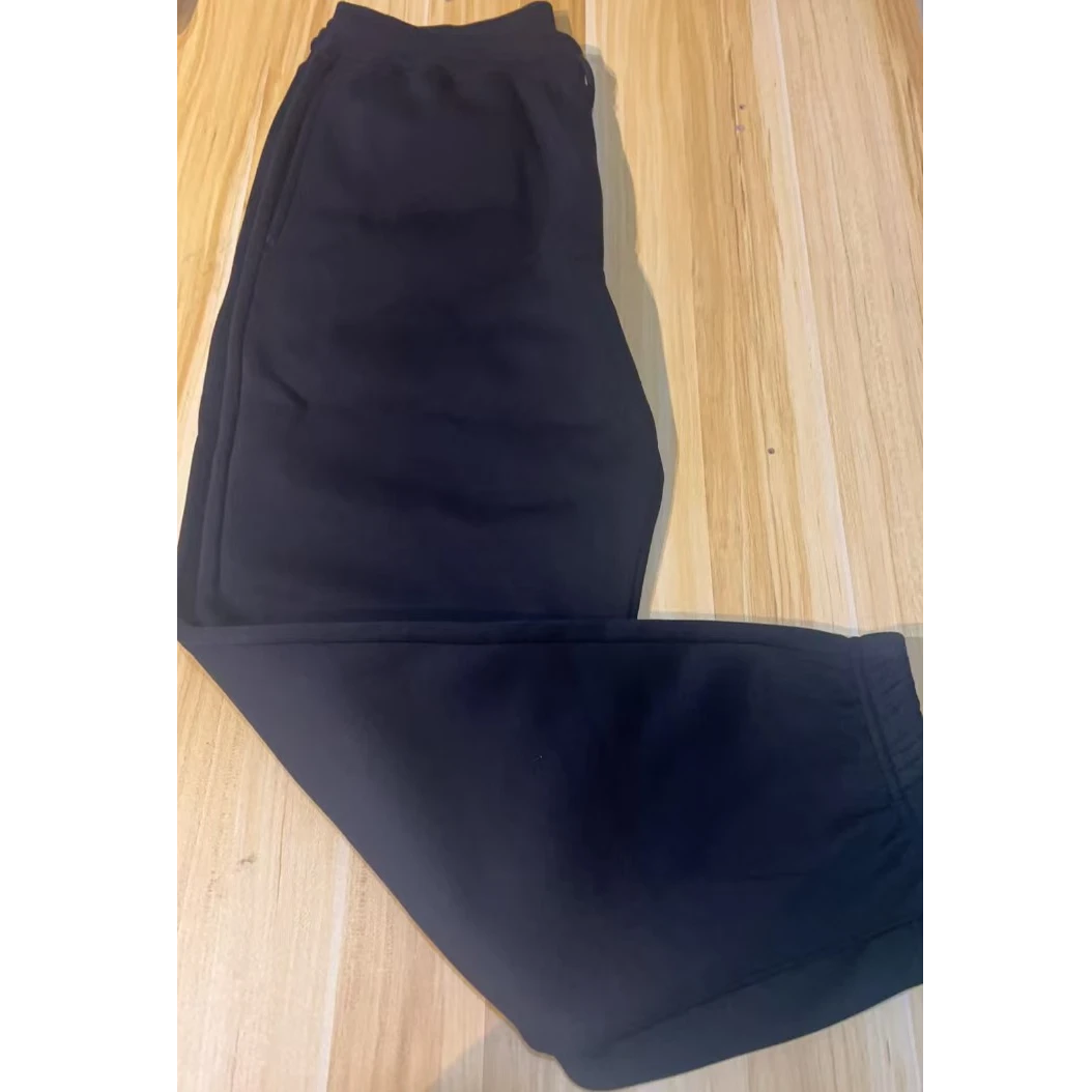 秋冬加绒TH男士黑色加绒卫裤