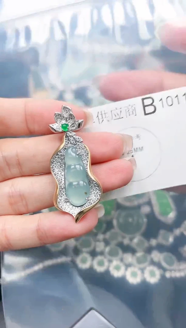 【闪购商品】翡翠颈饰未镶嵌1012赠皮绳